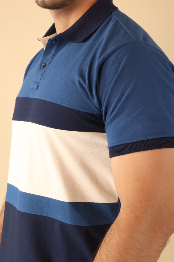 Playera Tipo Polo Hombre Ajuste Slim Muscle Fit Casual Manga Corta